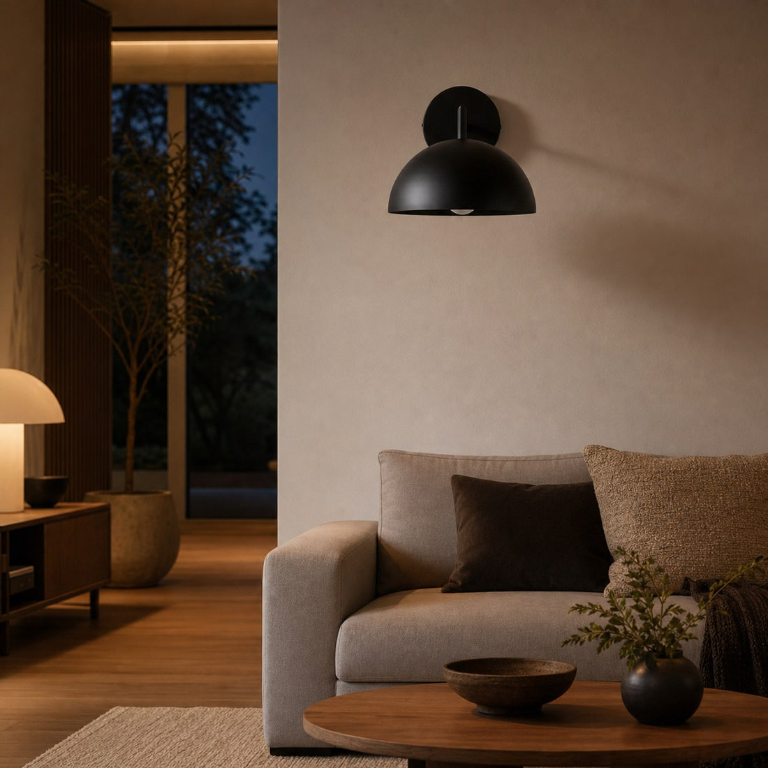 Metio Dome Minimalist Dome Sconce - Stylish Colorful Wall Light