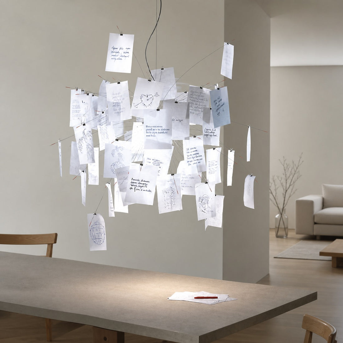 Renée Creative Picture Pendant Light Art Deco Bedroom Living Room