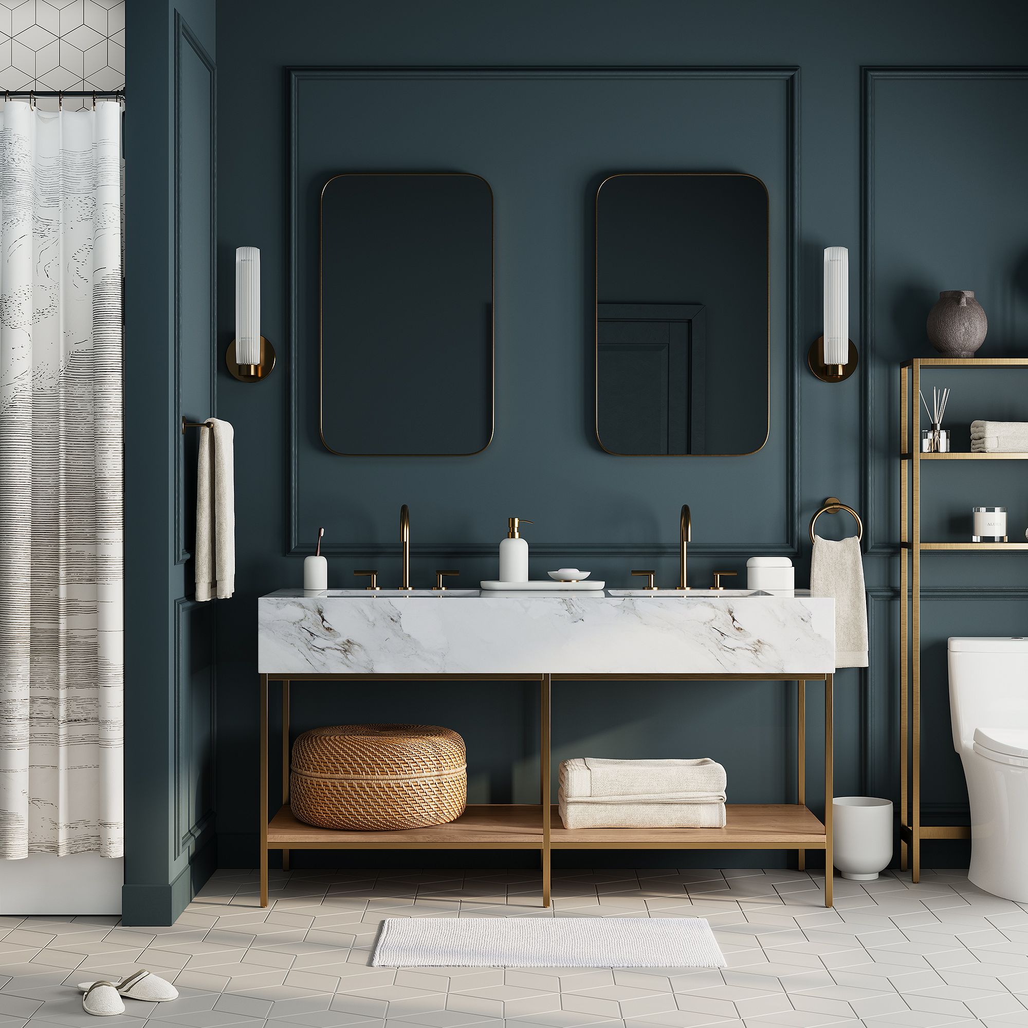 Rivora Fluted Glass Indoor Outdoor Sconce - Modern Wall Light for Home Decor