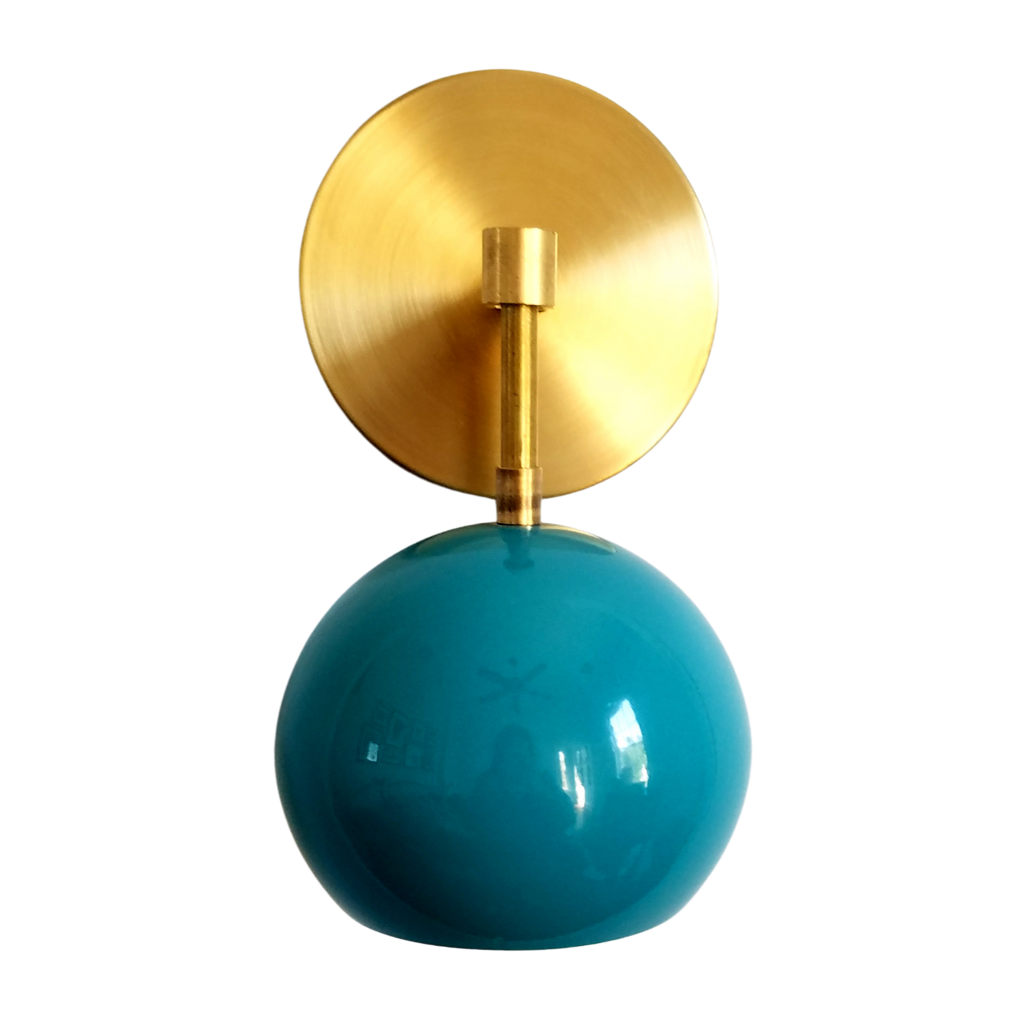 Modern Stylish Navy Globe Accent Wall Sconce
