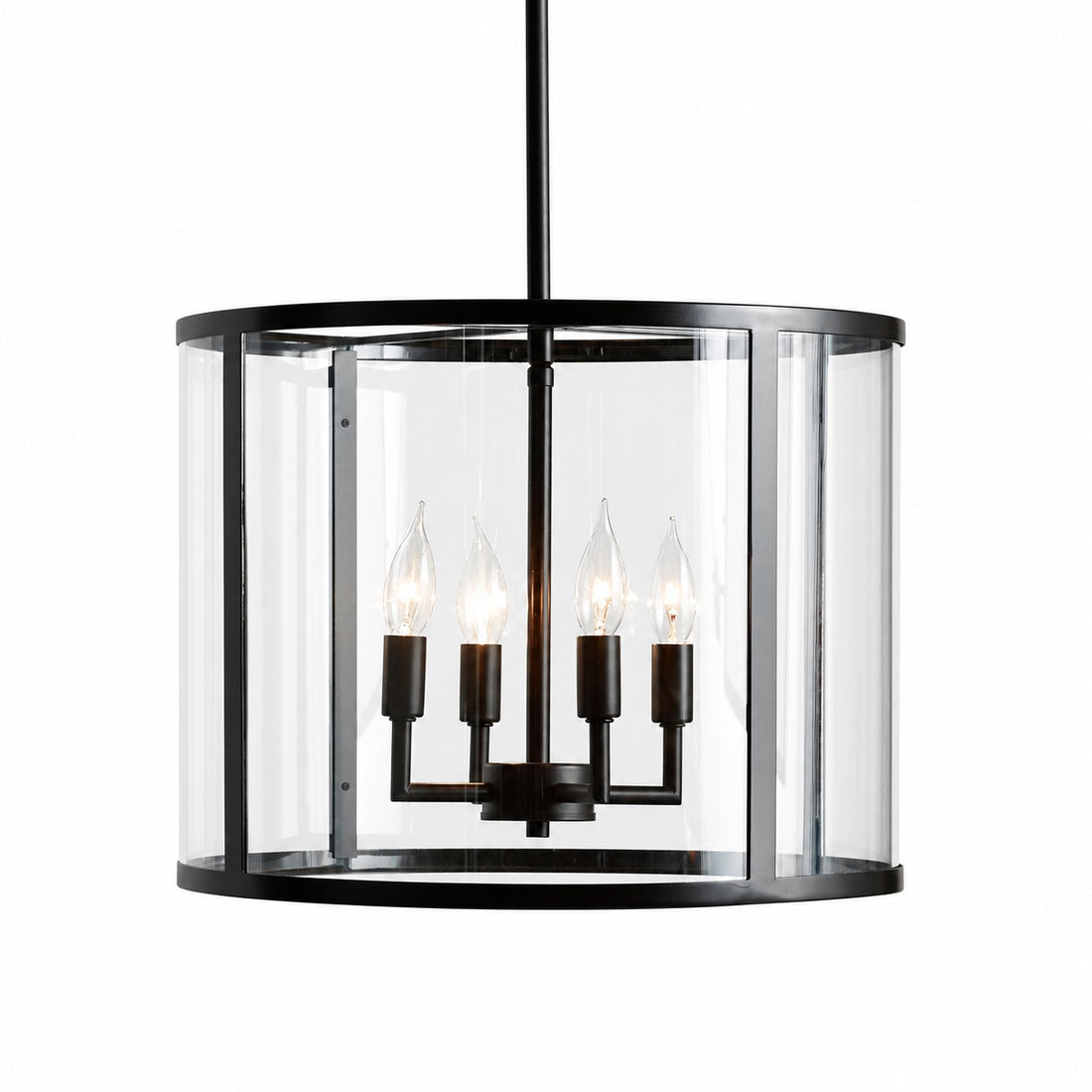 Ferrix Modern Outdoor Lantern Iron Pendant Lamp - Industial Glass Lighting Design