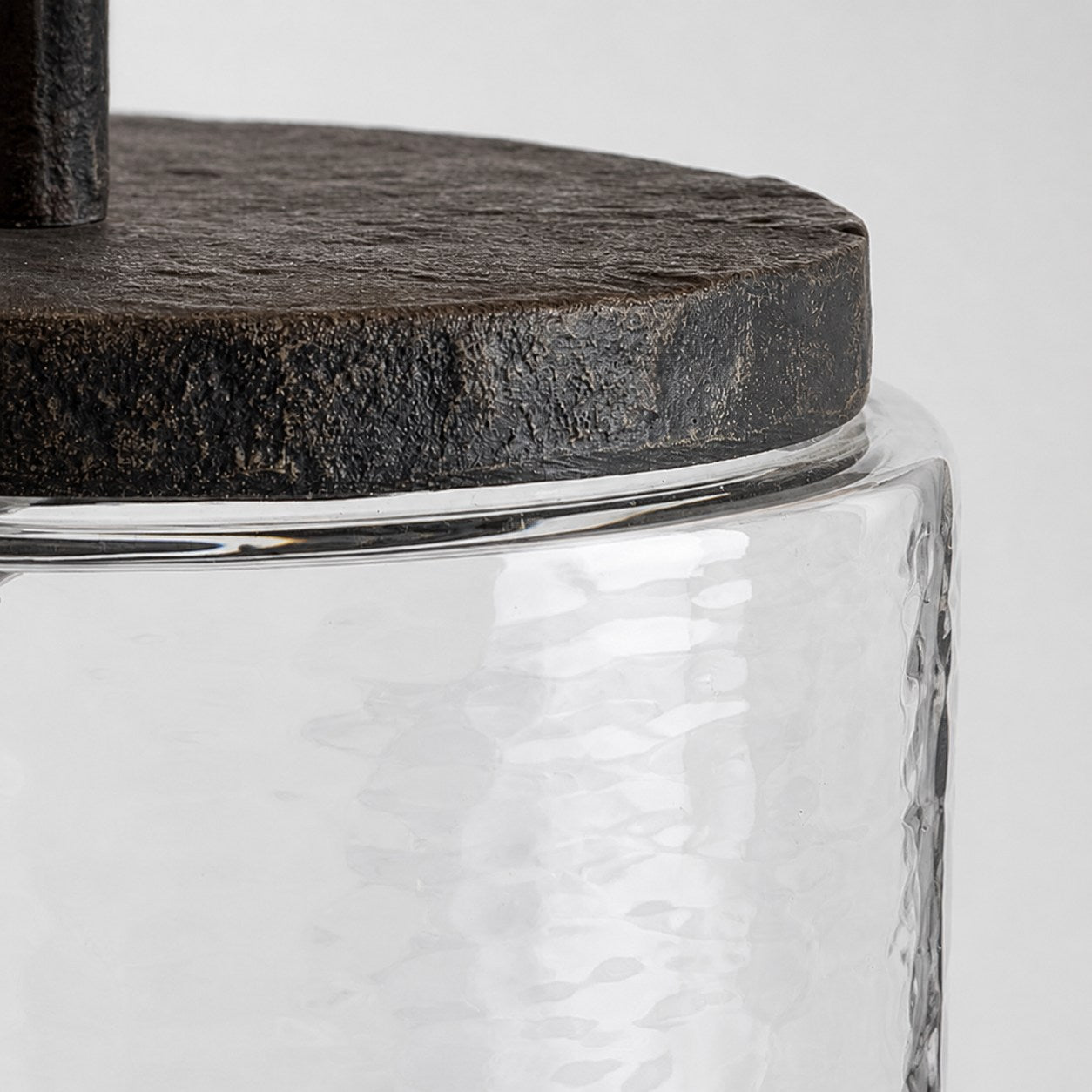 Sustaina Recycled Glass Table Lamp - Sculptural Irregular Shape and Coastal Style for Bedroom Nightstand
