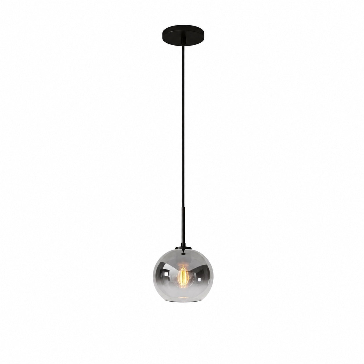 Selvion Sculptural Globe Pendant Light - Modern Glass Pendant Lamp - Sleek Design
