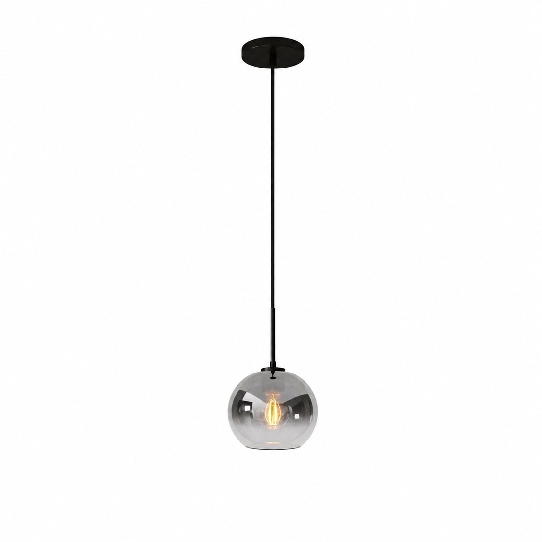 Selvion Sculptural Globe Pendant Light - Modern Glass Pendant Lamp - Sleek Design