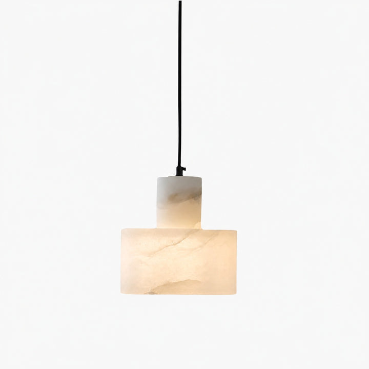 Cylorion Alabaster Pendant Lamp – Modern Minimalist Hanging Light for Dining Room