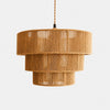 Handwoven Wabi Sabi Tiered Pendant Lamp