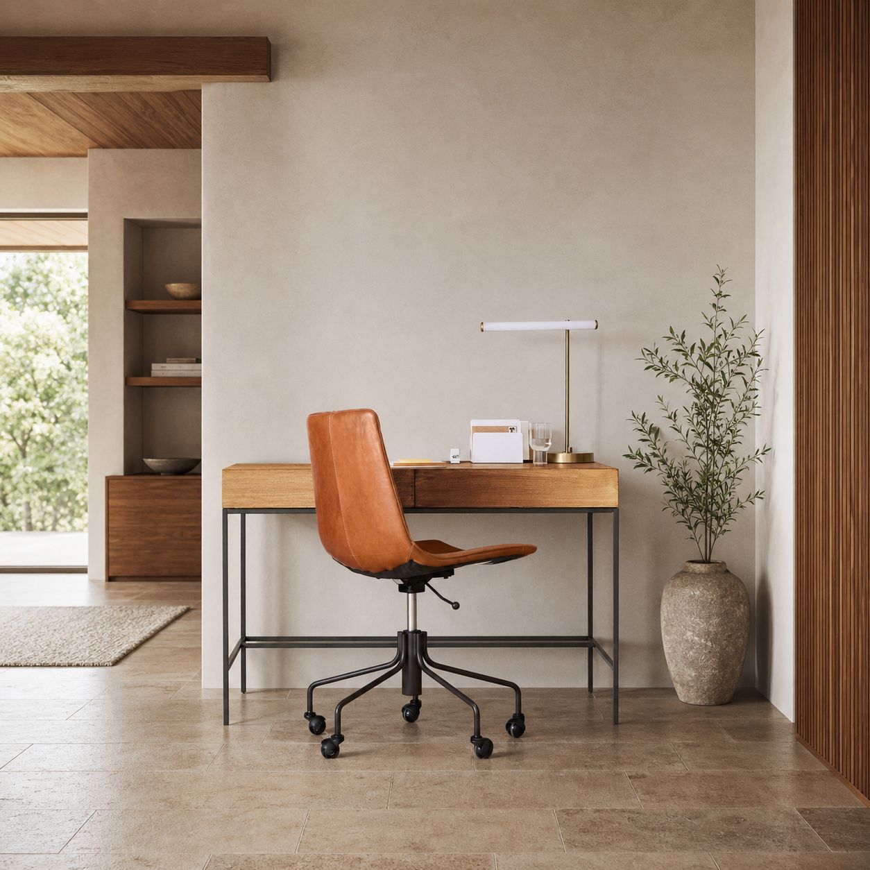 Voro Modern LED USB Table Lamp - Sleek Metal Desk & Bedside Lighting
