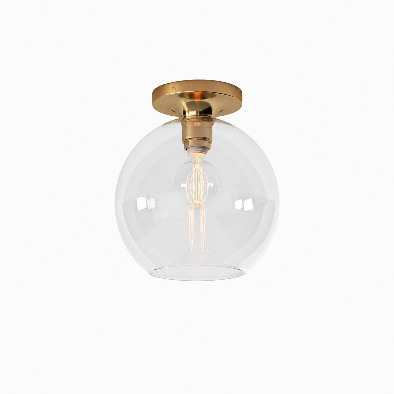 Selvion Modern Globe Pendant Light - Damp-Rated Bathroom Lighting - Luxe Glass Shade