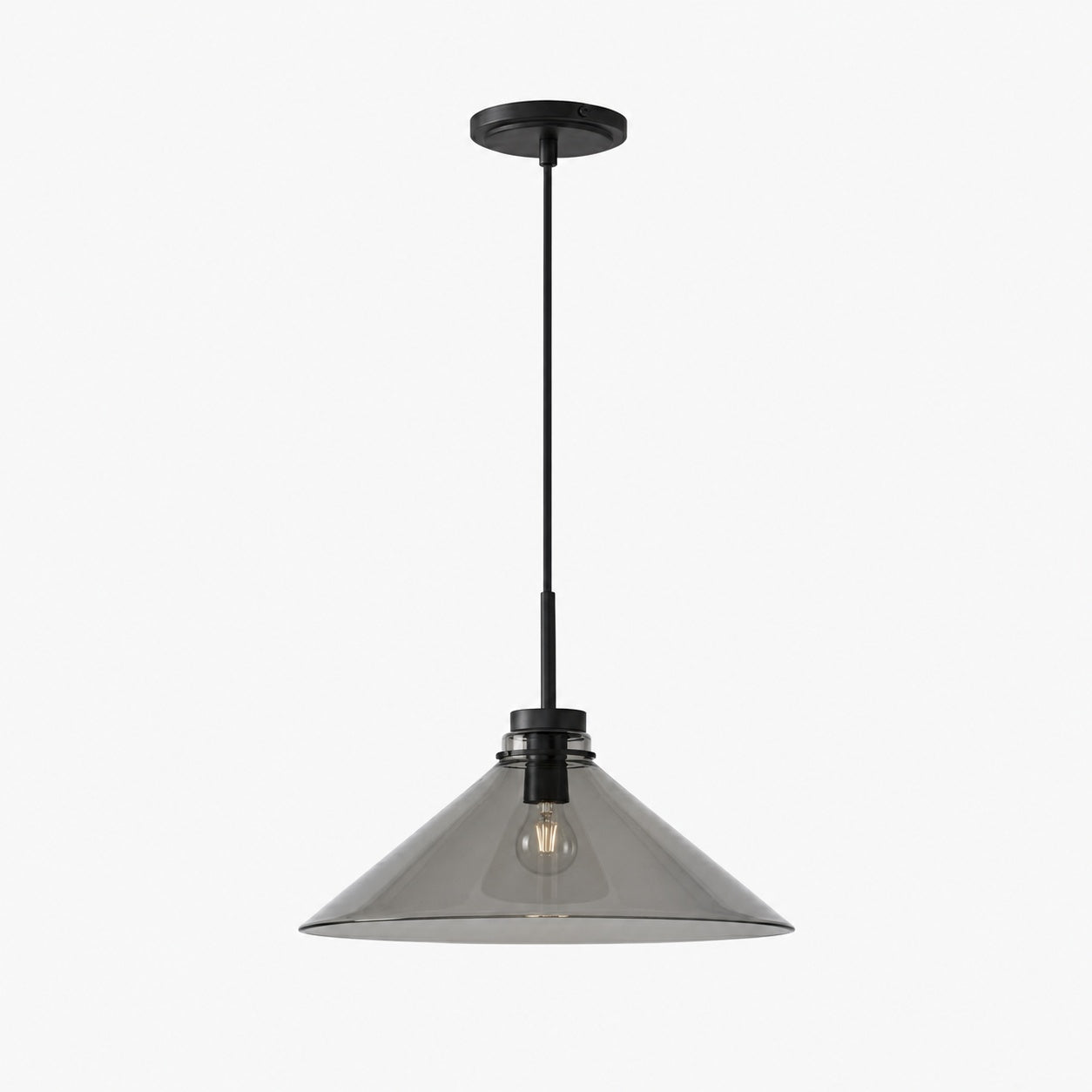 Aurenza Modern Farmhouse Pendant Light - Adjustable Shade for Warm Ambiance