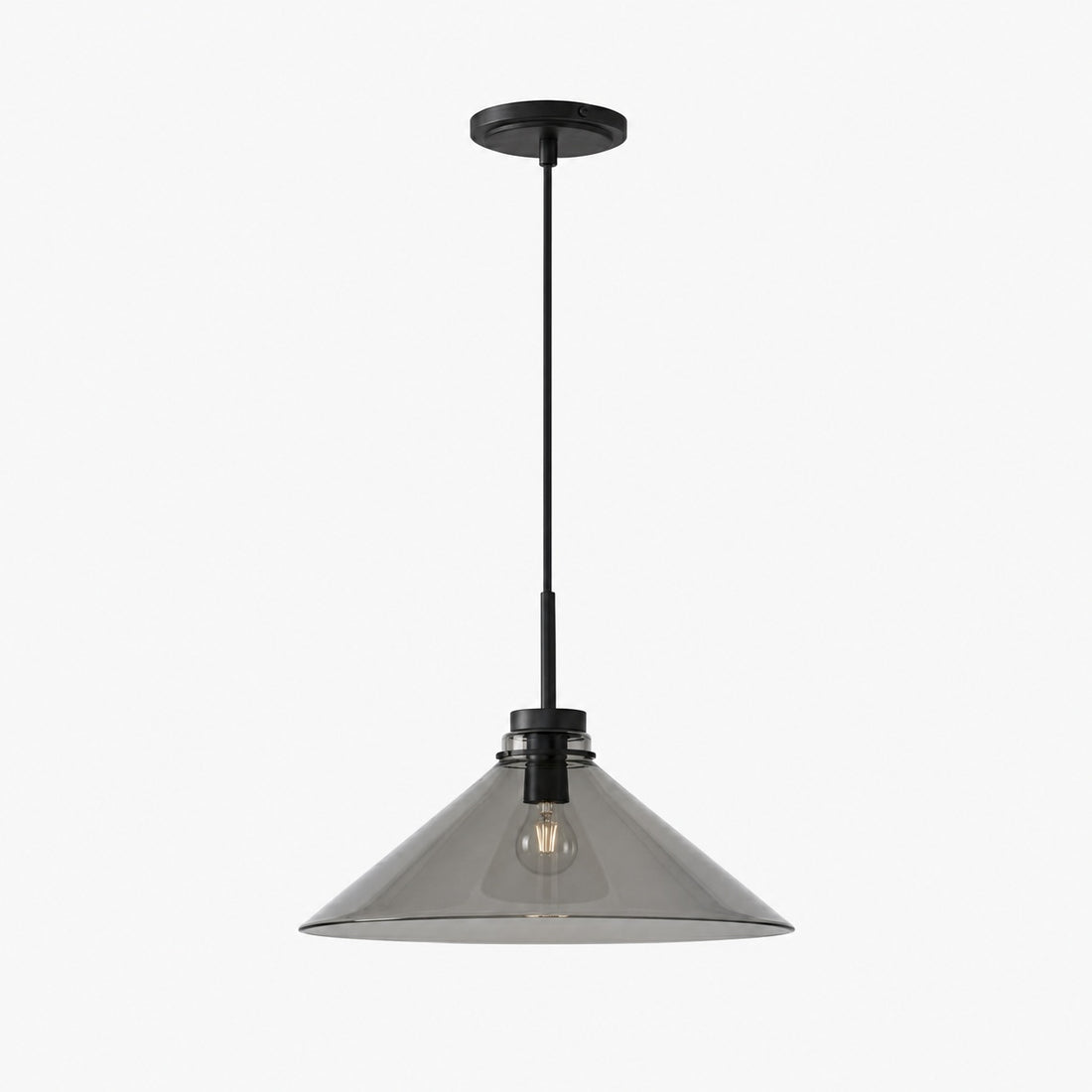 Aurenza Modern Farmhouse Pendant Light - Adjustable Shade for Warm Ambiance