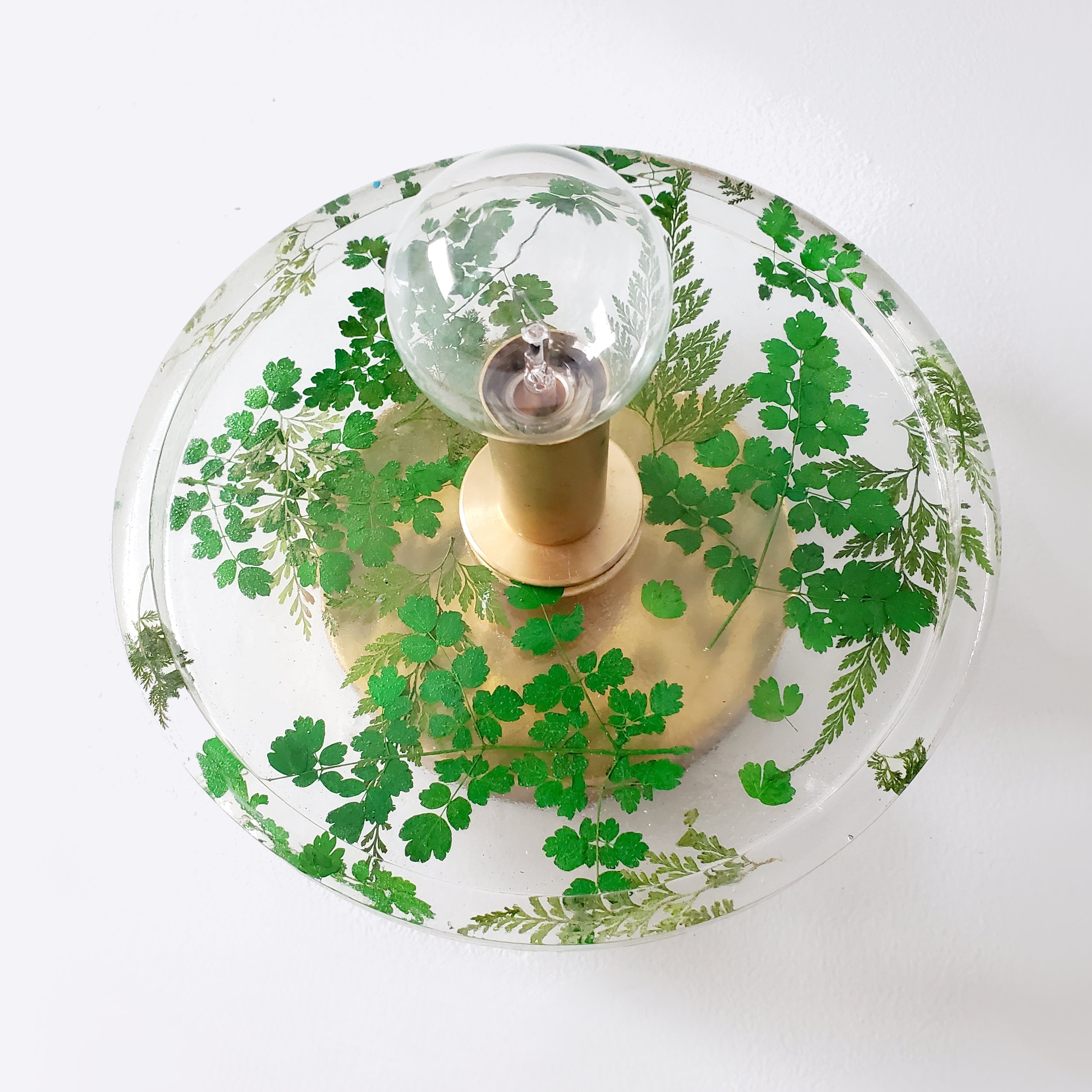 Botanical Wall Sconce - Handmade Resin Leaves Romantic Accent Lighting