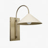 Conique Metal Minimalist Wall Sconce - Sculptural Brass Arch Light for Modern Interiors