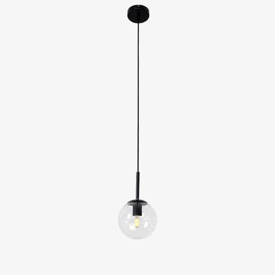 Luma Glass Globe Modern Pendant Light for Dining Room