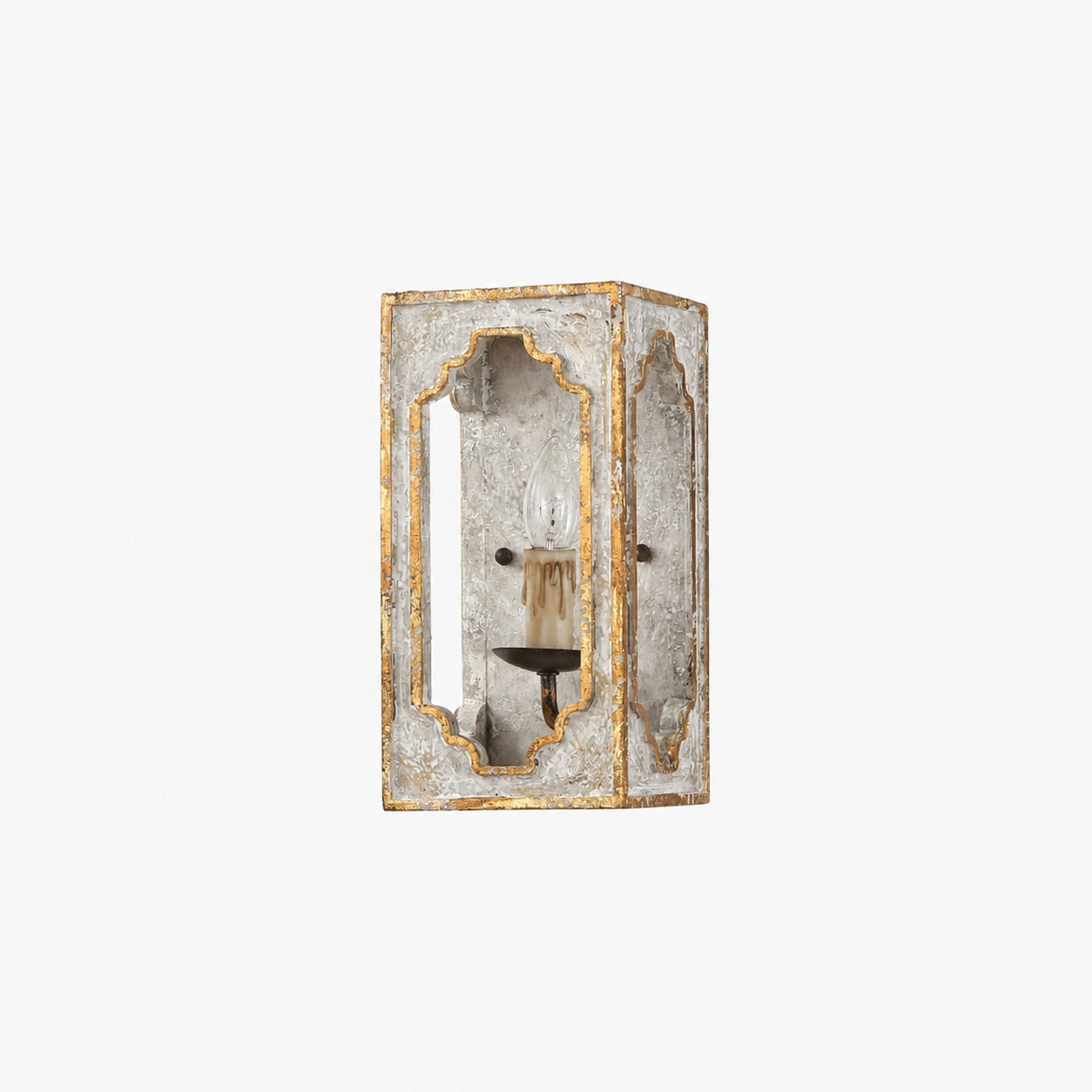 Boho Rustic Cube Sconce