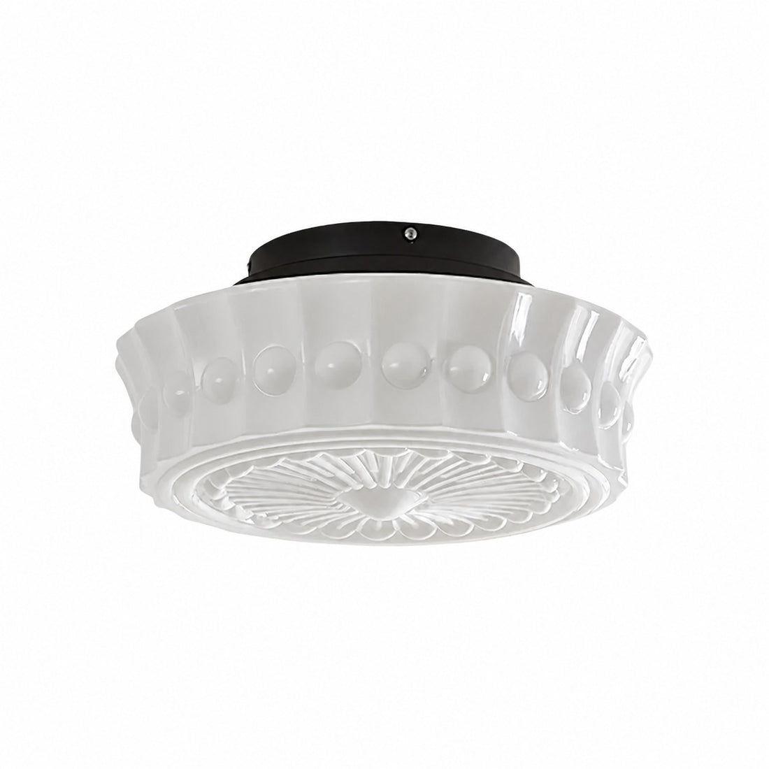 Rigidus Curved Ceiling Light - Minimalist Glass for Living Rooms and Hallways