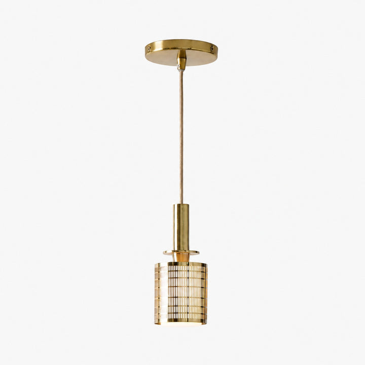 Galvia Champagne Bronze Metal Pendant - Adjustable and UL Compliant