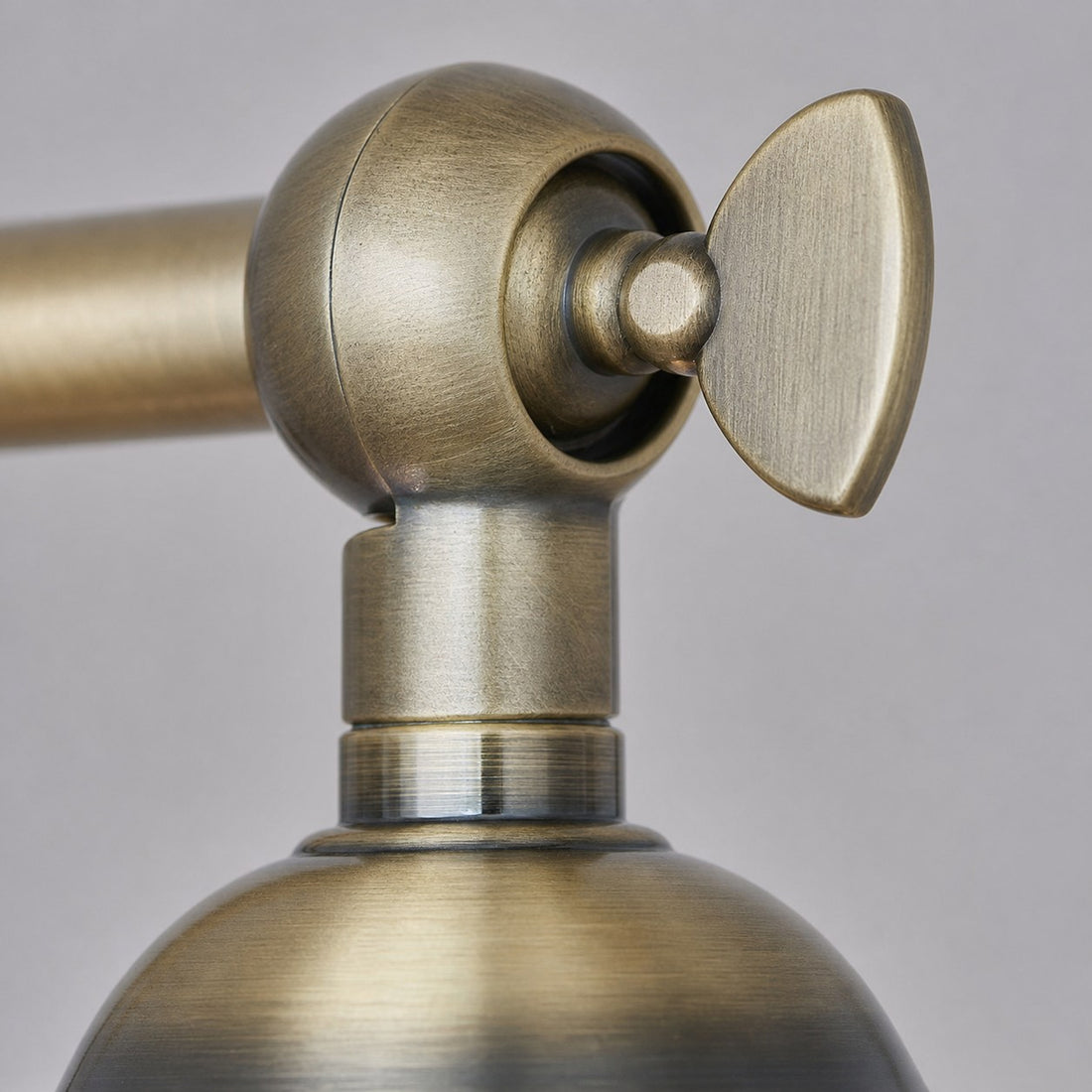 Vintage Hal Brass Adjustable Wall Light for Living Room