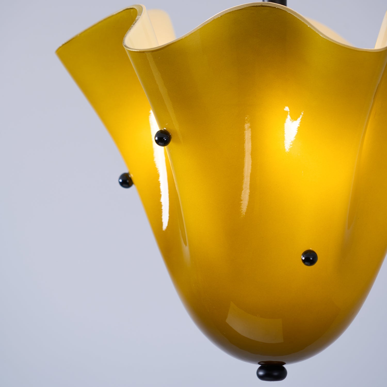 Bellina Decorative Glass Ceiling Light - Modern Sculptural Flush Mount