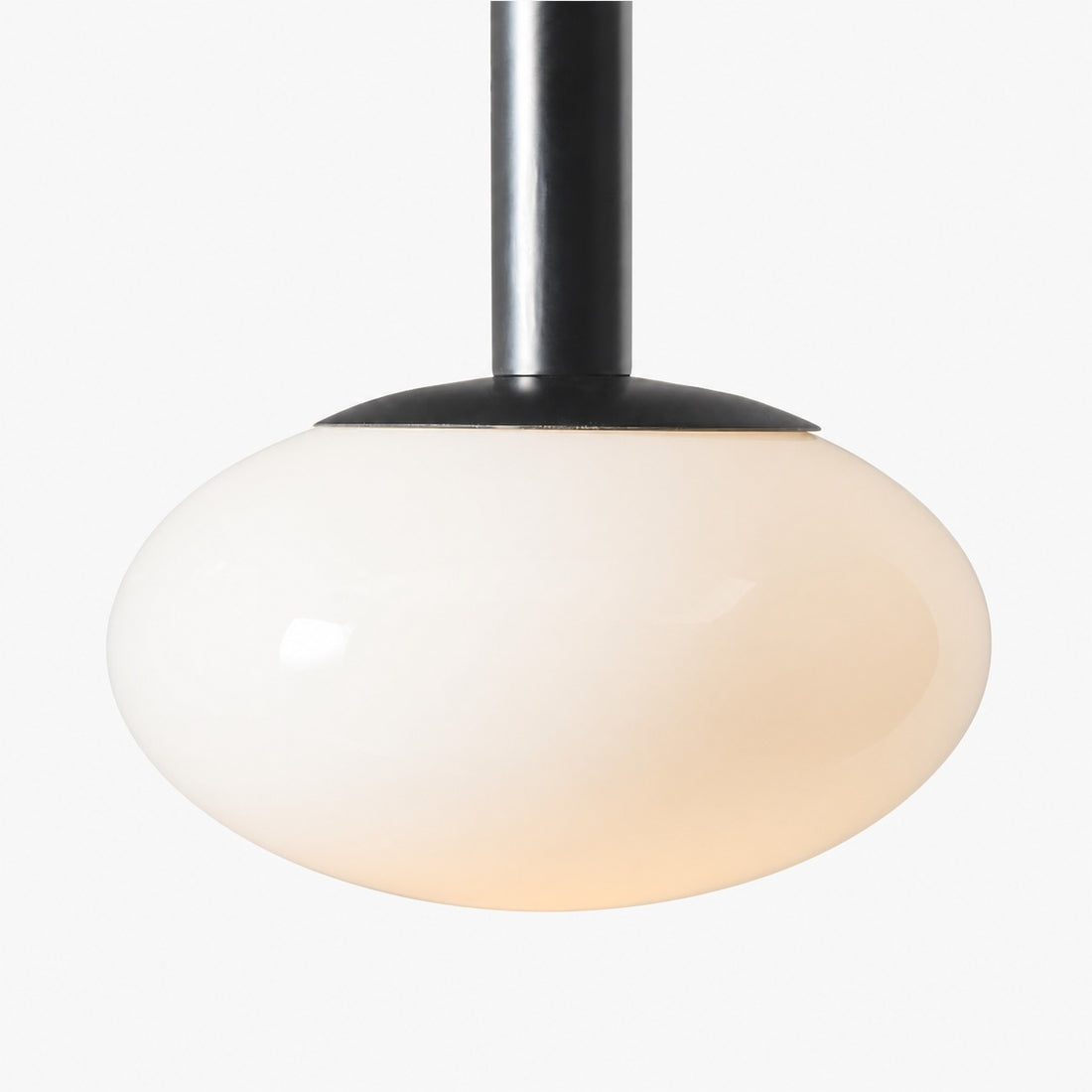 Rolvona Globe Pendant Light - Modern Oval Shade Hanging Lamp