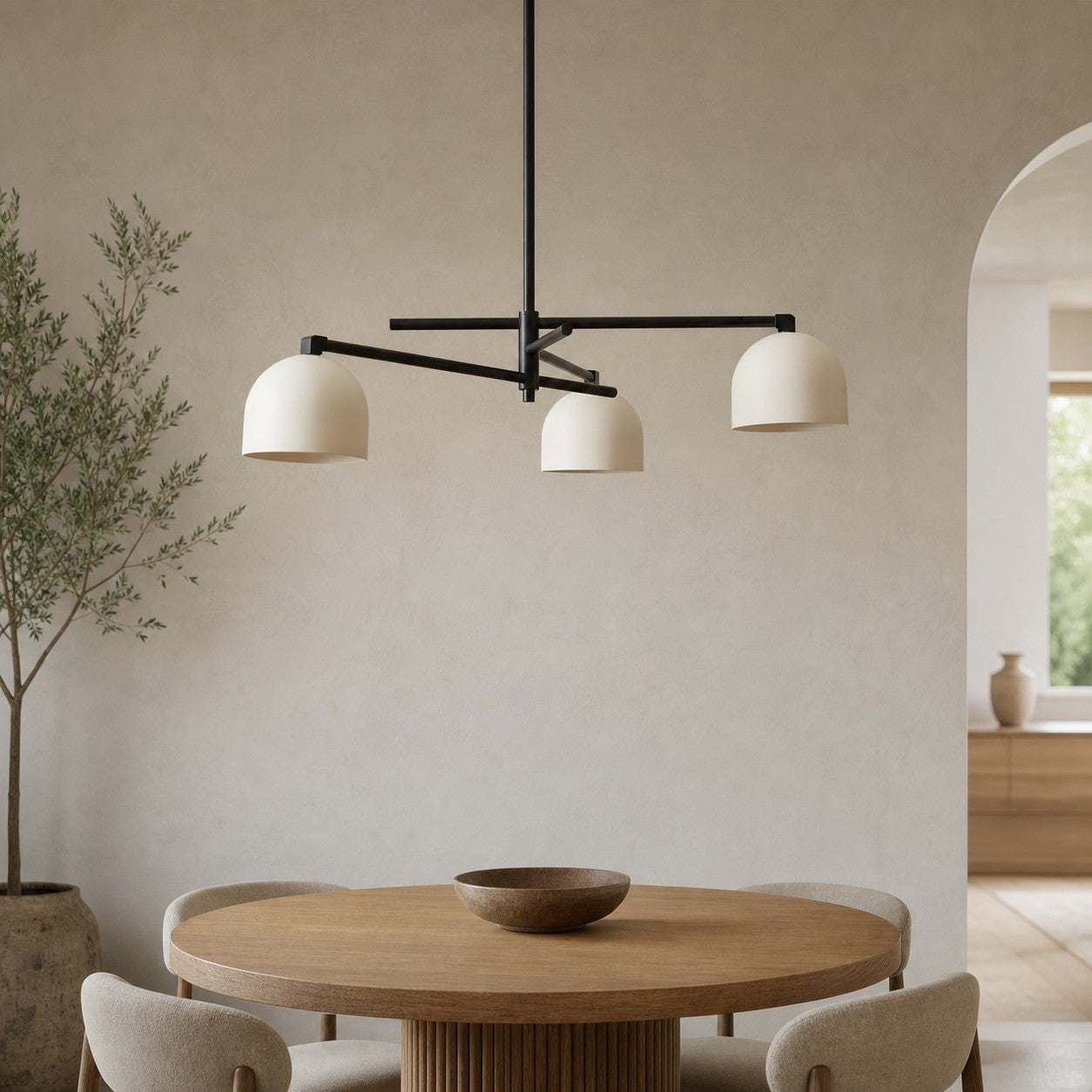 Metio Dome Stylish Ceiling Chandelier - Timeless Home Lighting Accent