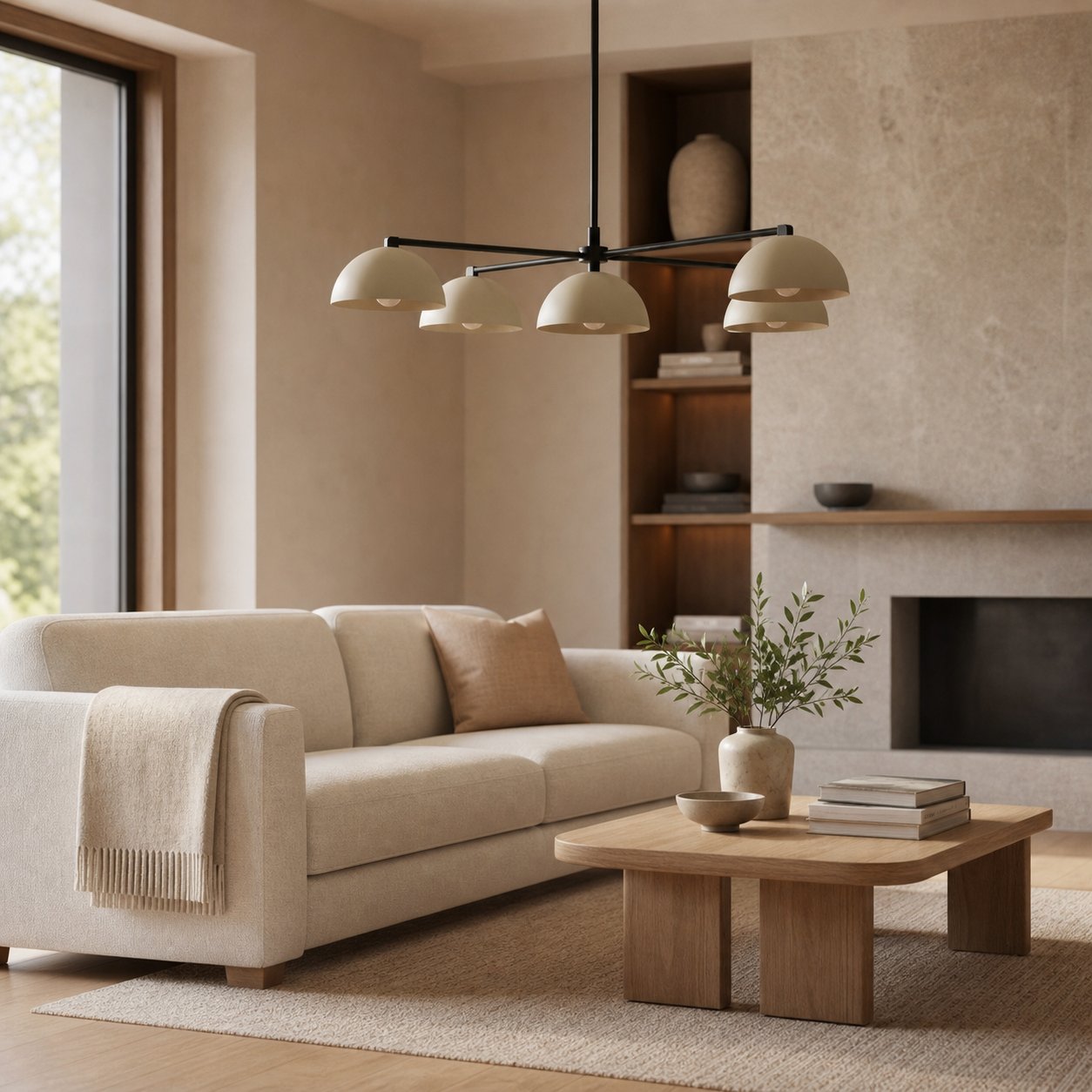 Metio Dome Stylish Ceiling Chandelier - Timeless Home Lighting Accent