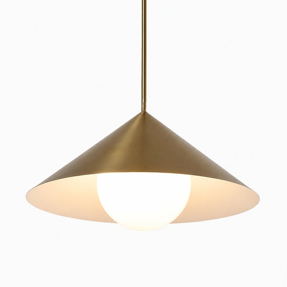 Brivana Adjustable Pendant – Cone Shade Light for Kitchen or Dining