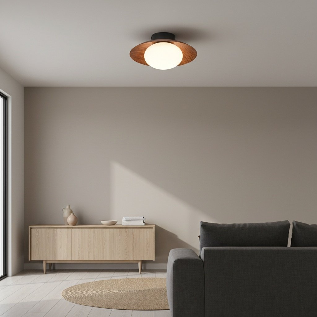 Oribela Ceiling Light Sculptural Globe Aesthetic with Soft Ambient Glow for Kitchen and Lounge