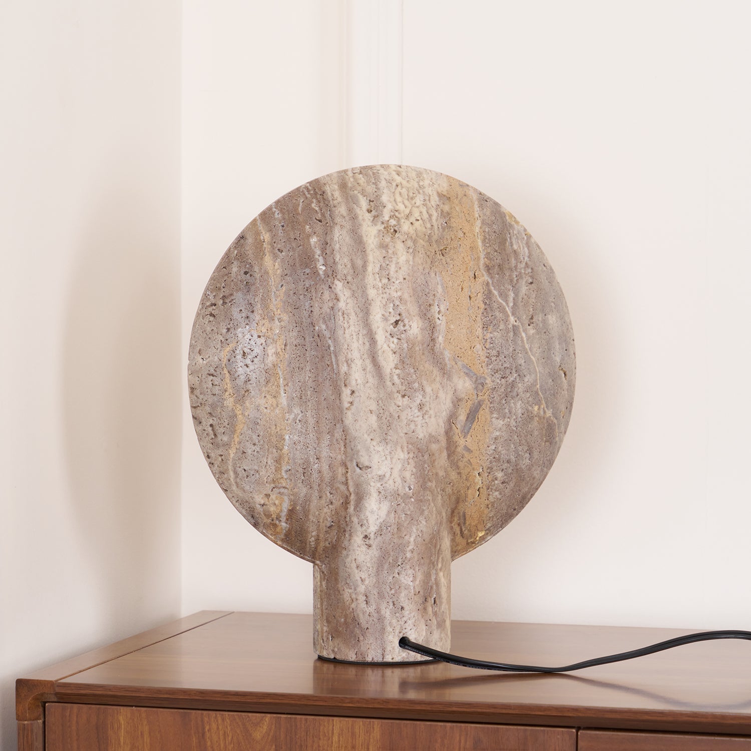 Wabi-sabi Style Eclipse Stone Table Lamp