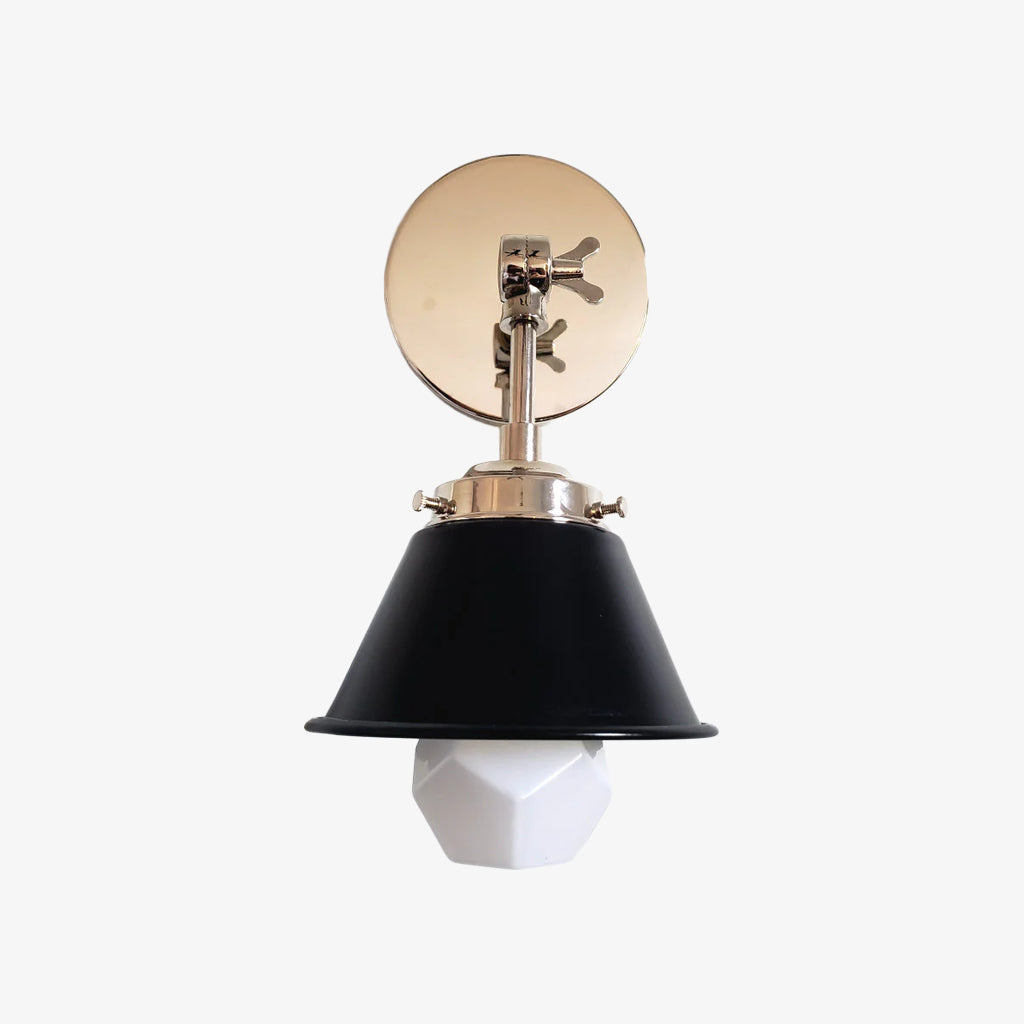 Modern Cone With Elegant Swivel Mechanism Brass Wall Lamp