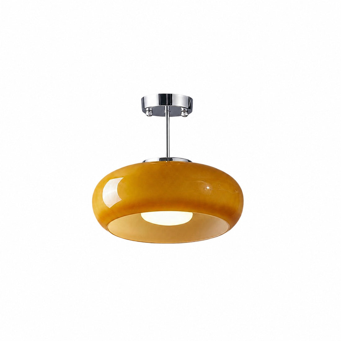 Bauvia Modern Round Glass Ceiling Lamp Clean Bauhaus Look Comfortable Ambient Lighting N63
