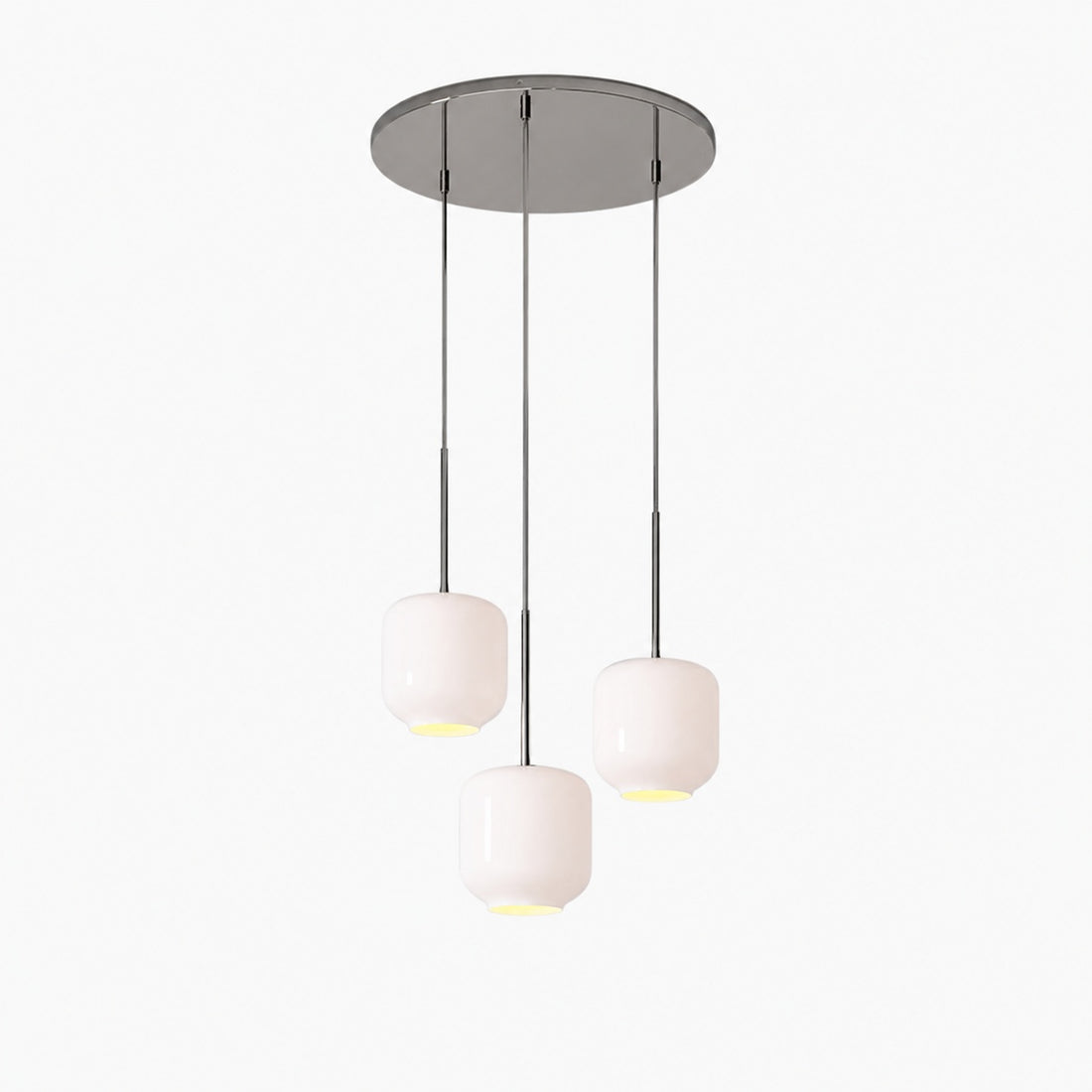 Lumivelle Pebble Glass Chandelier - 3-Light Modern Pendant Style