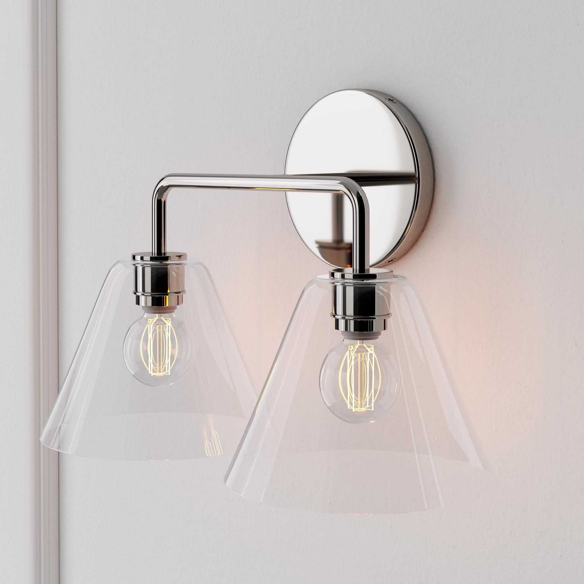 Conica Cone Wall Sconce - 1, 2, 3-Light Modern Glass Lighting