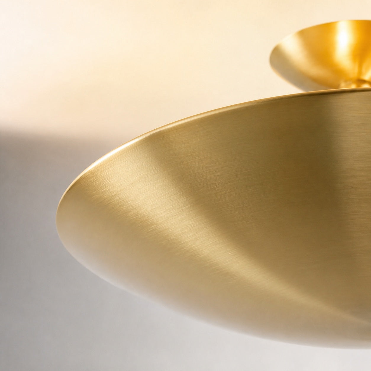 Plara Flush Mount - Rounded Minimalist Dome Metal Ceiling Light for Hallway