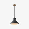 Gray metal dome pendant lamp product view