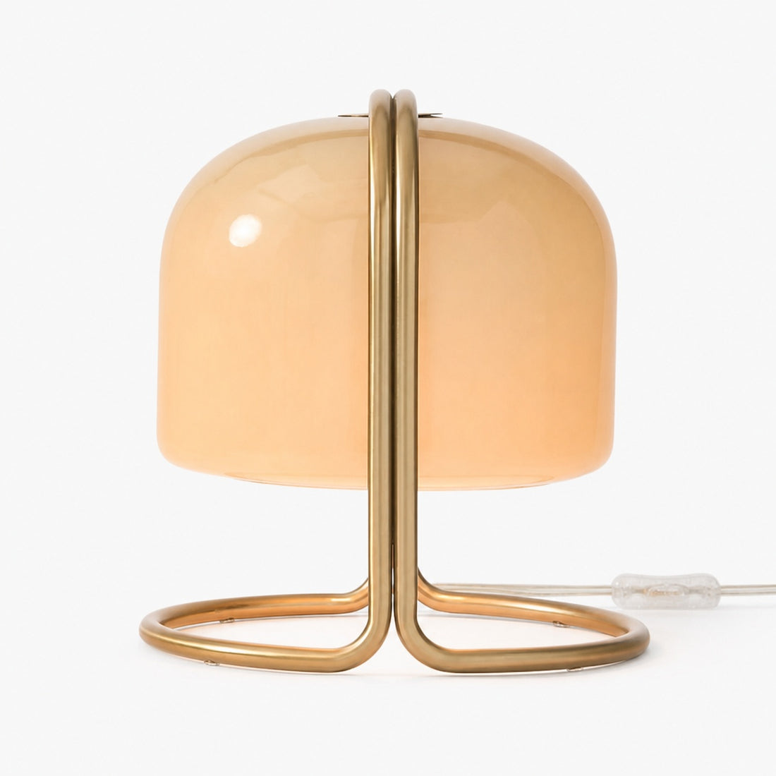 Delvora Champagne Bronze Table Lamp - Vintage Industrial Nightstand Light