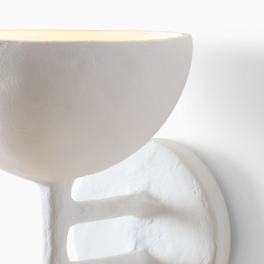 Plara Decorative Wall Lamp – Plaster‑Covered Metal Wall Light Clean Modern Style