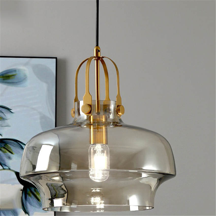 Modern Unique Shaped Fish Tank Glass Pendant Light