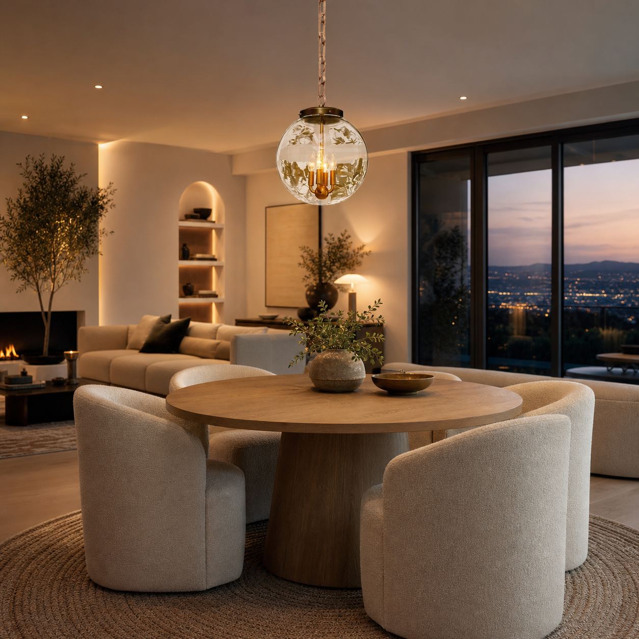 Sterling Minimalist Glass Pendant Collection - Vintage Brass Lighting Design