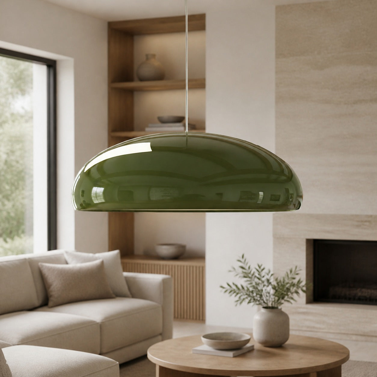 Haelen Colorful Nordic Bowl-Shaped Pendant Light - Modern Bowl Shade Suitable for Dining Room