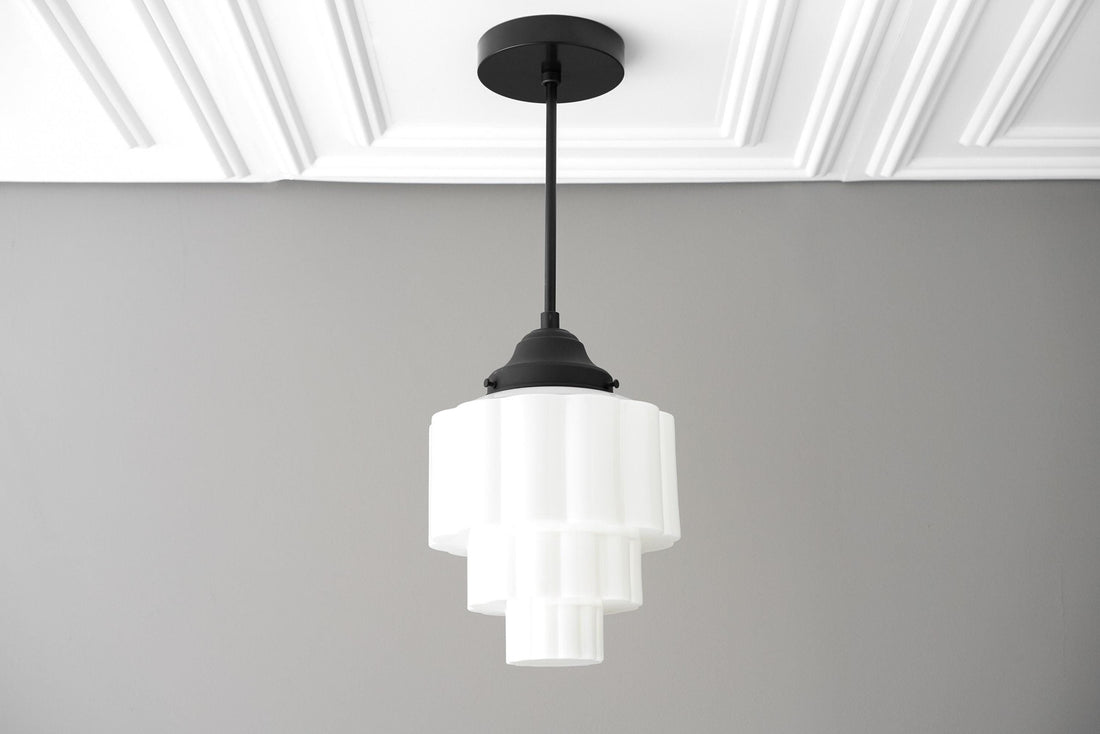 Geotower Glass Pendant Light - Elegant Home Lighting