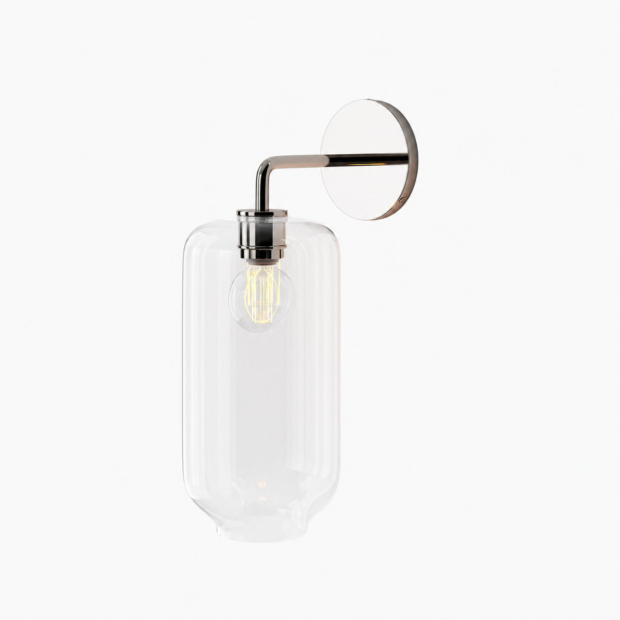 Lumivelle Pebble Sconce - Stylish Wall Light - Glass & Metal, Energy Efficient