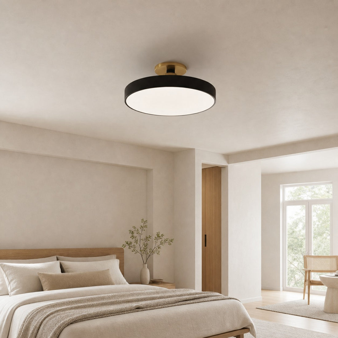 Ceilivon Ceiling Light Wide Diffuser Flush Mount Ceiling Light - Modern Style for Living Room