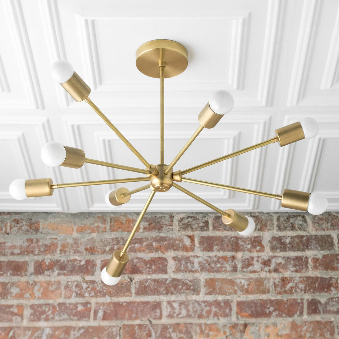 Mobilux Line Modern Chandelier - Mid Century Ceiling Light Fixture