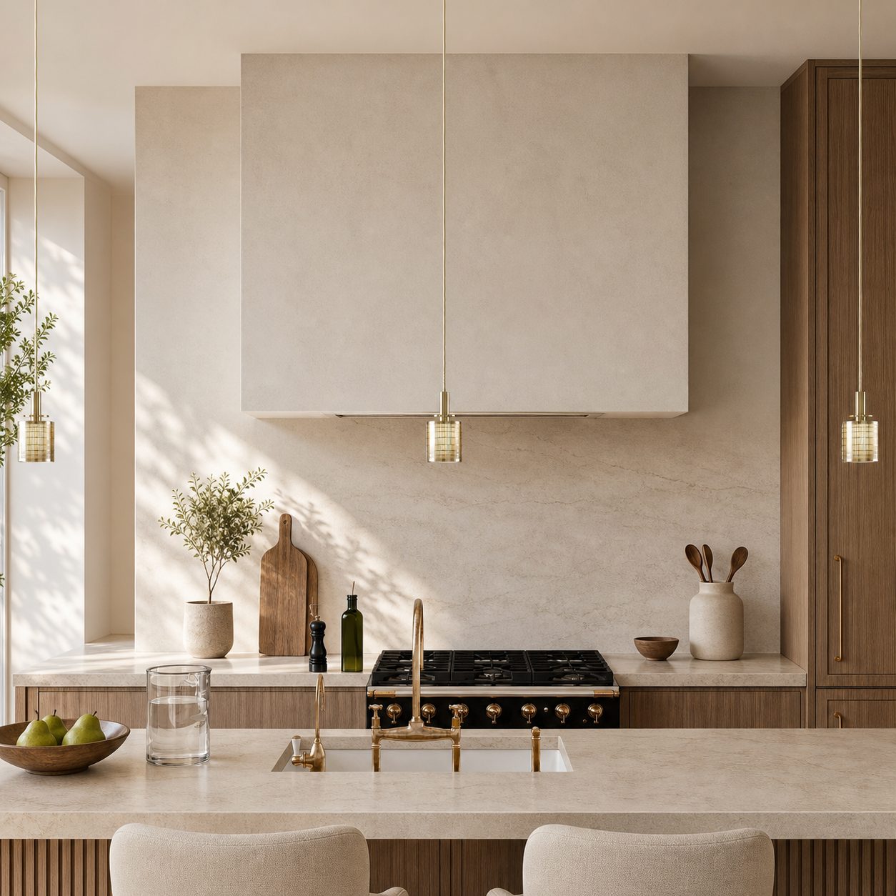 Galvia Champagne Bronze Metal Pendant - Adjustable and UL Compliant