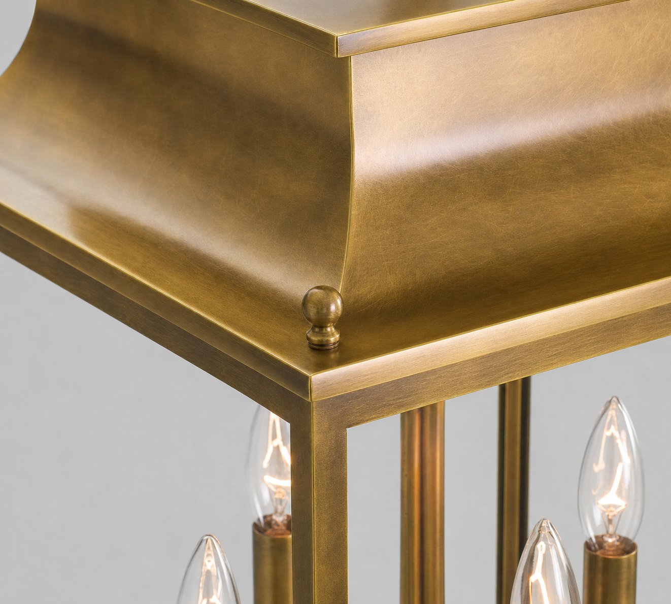 Yolvira Modern Outdoor Lantern Pendant - Metal Hanging Light for Exteriors