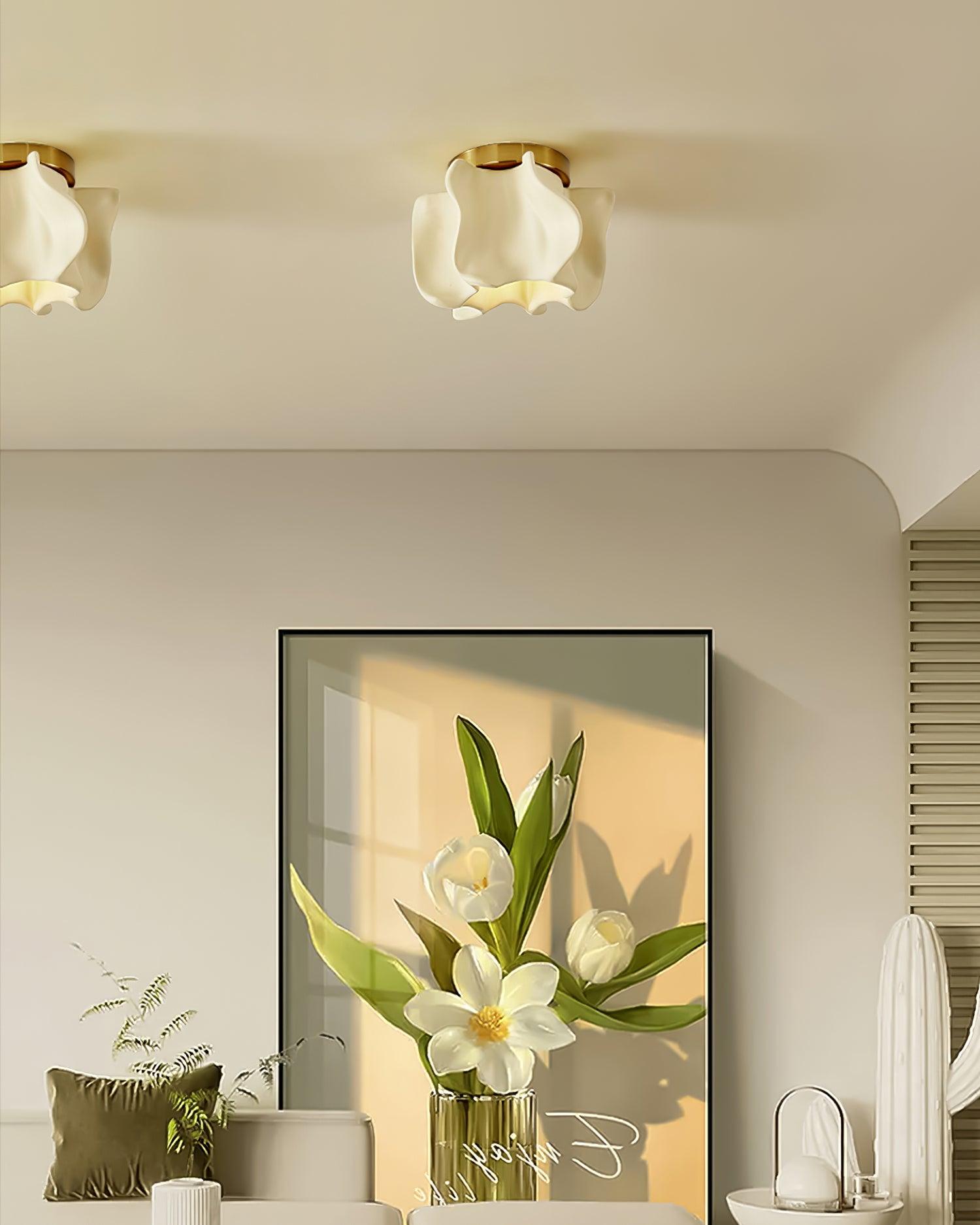 Bud Shape Flush Mount Lighting