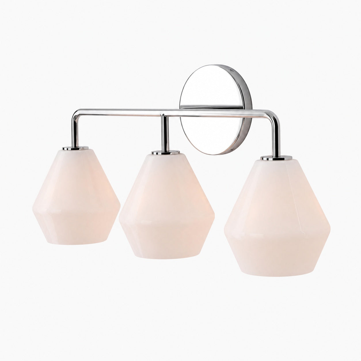 Merin Multi Head Dressing Table Wall Lamp - Metal And Glass Sculptural Lamp