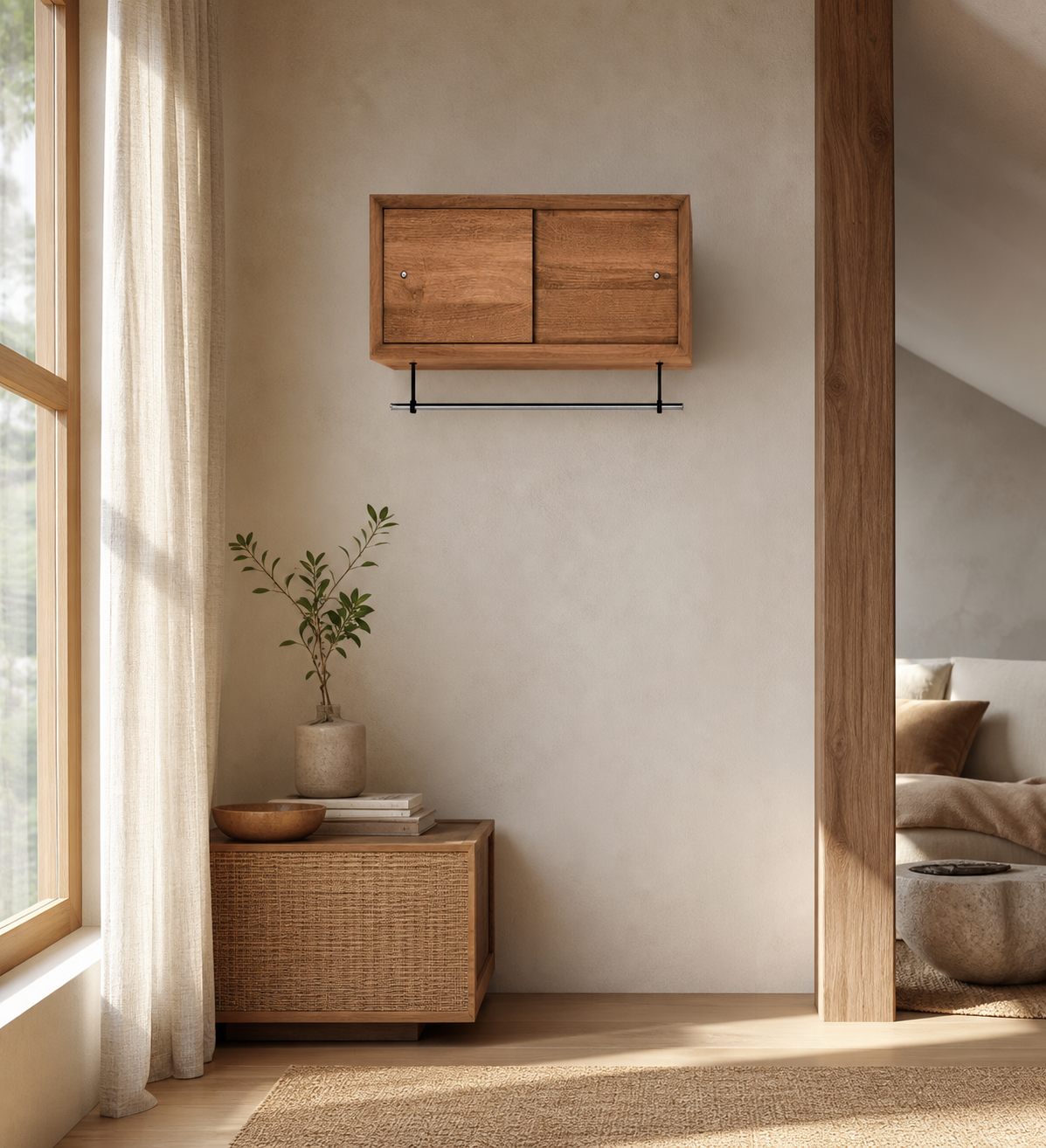 Voro Modern LED Wall Sconce - Metal Bathroom & Hallway Lighting Fixture