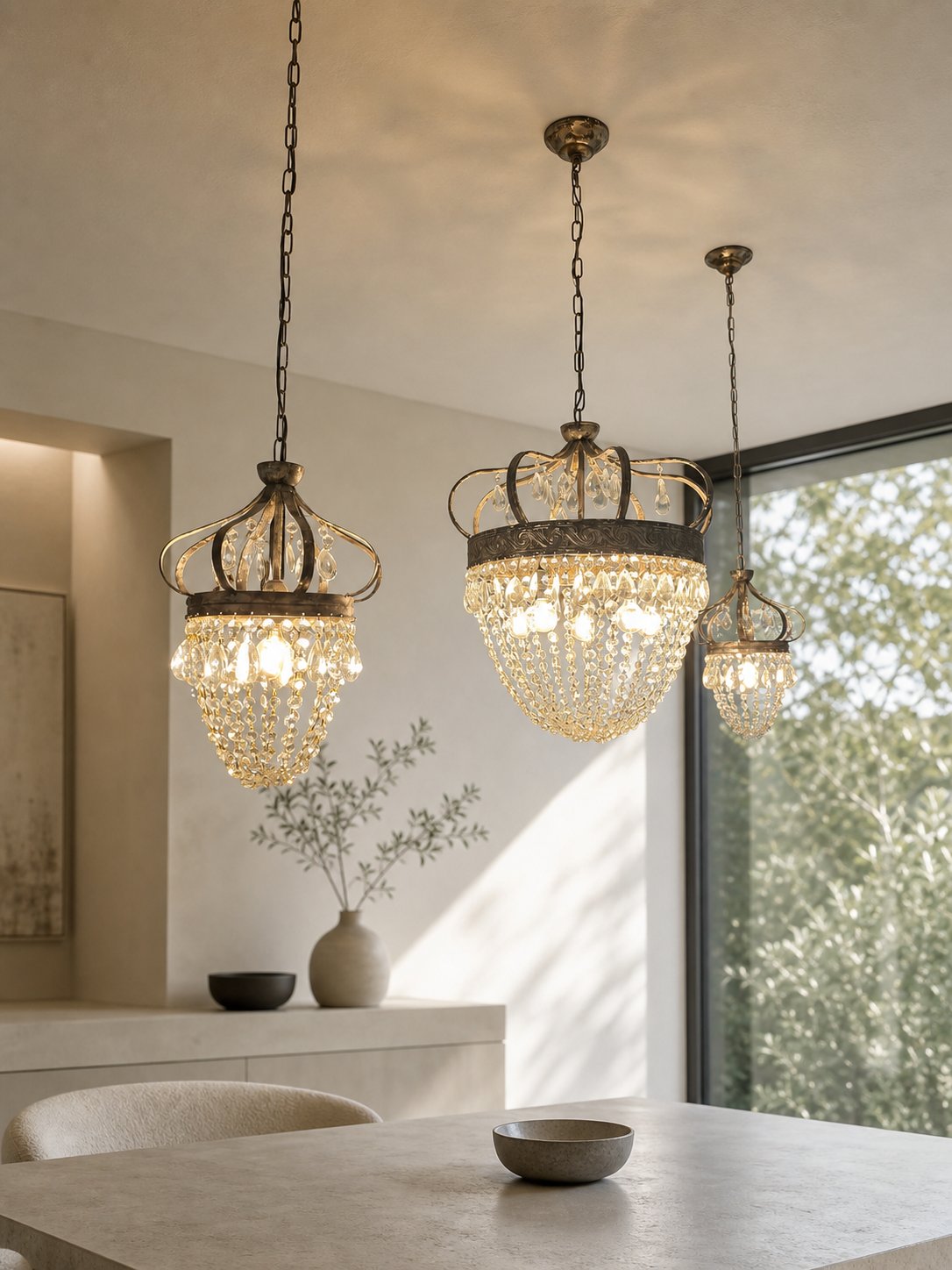 Abella Tear Drop Chandelier
