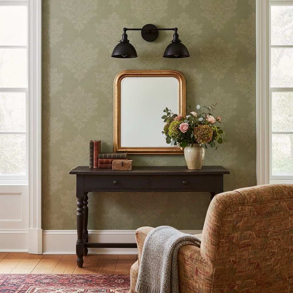 Conique Metal Dual Head Wall Fixture with Classic Shades – Industrial Vanity Lamp